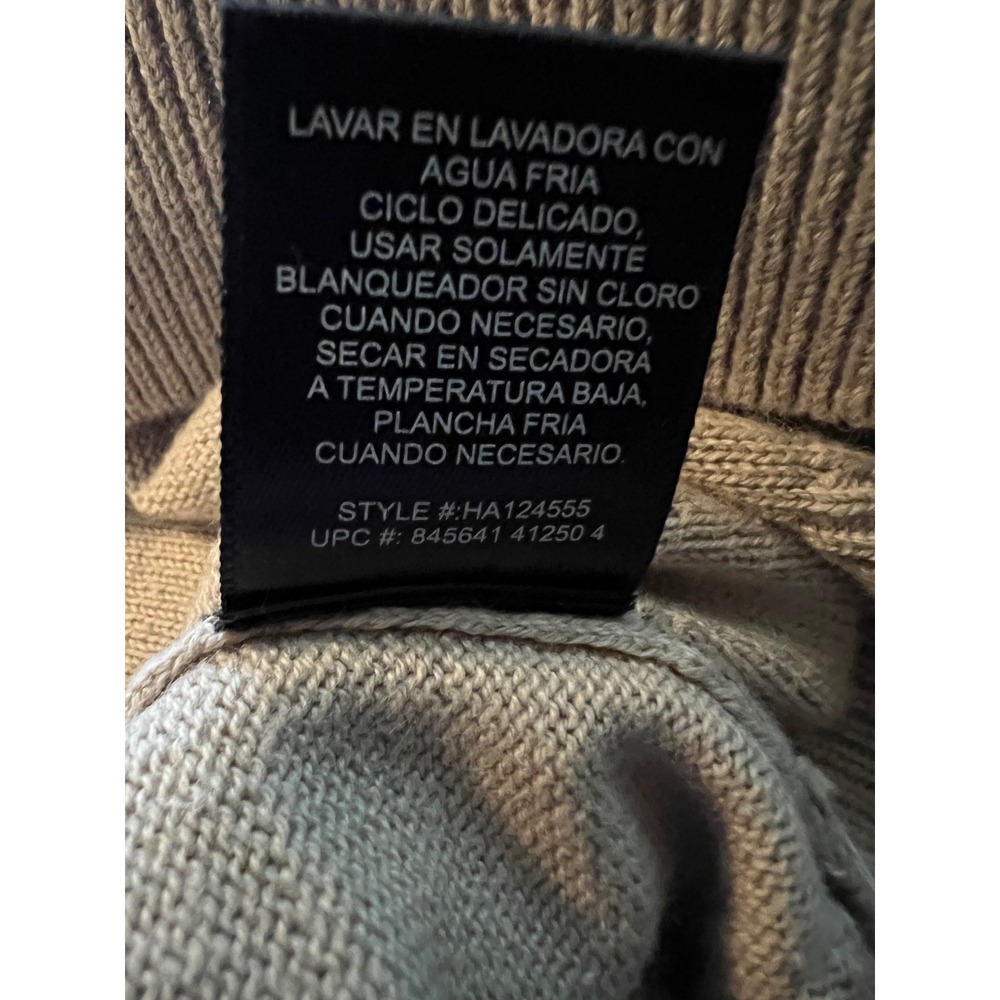 Haggar Mens XL Argyle V-Neck Sweater Vest Beige Tan - Picture 7 of 8